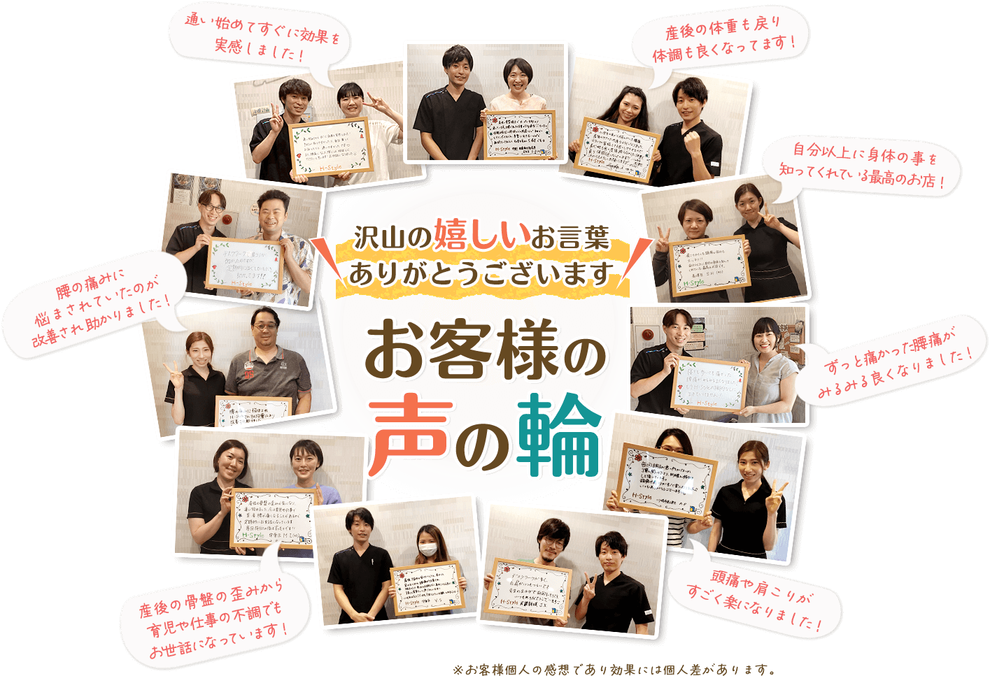 お客様の声の輪